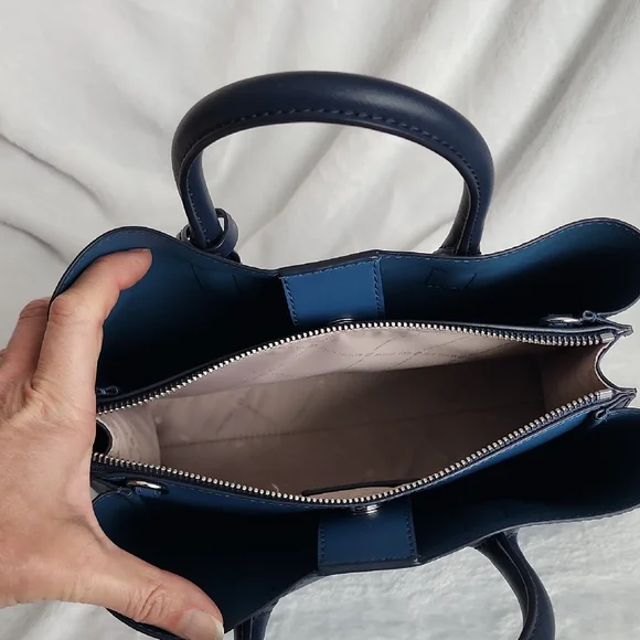 Michael Kors Dark Blue Satchel Bag - Picture 4 of 6